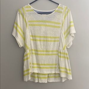 Anthropologie peplum top